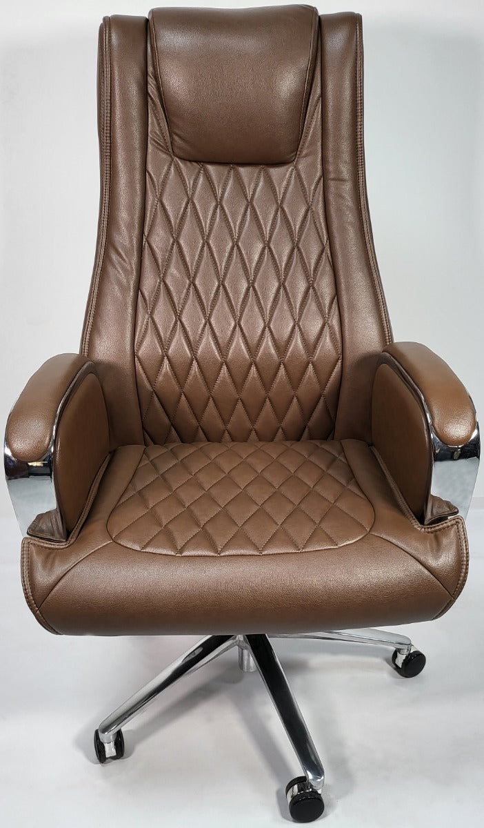 Light Brown Leather Executive Office Chair - CHA-1202A